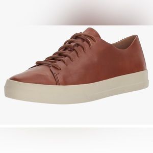 Vince Brown Leather Sneakers